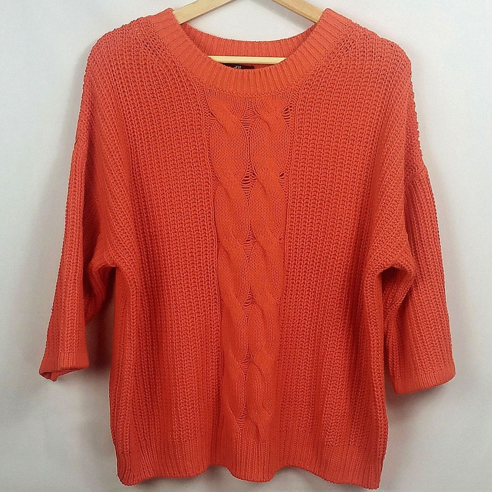 H&M Dolman Sleeve Oversized  Cable Knit Sweater